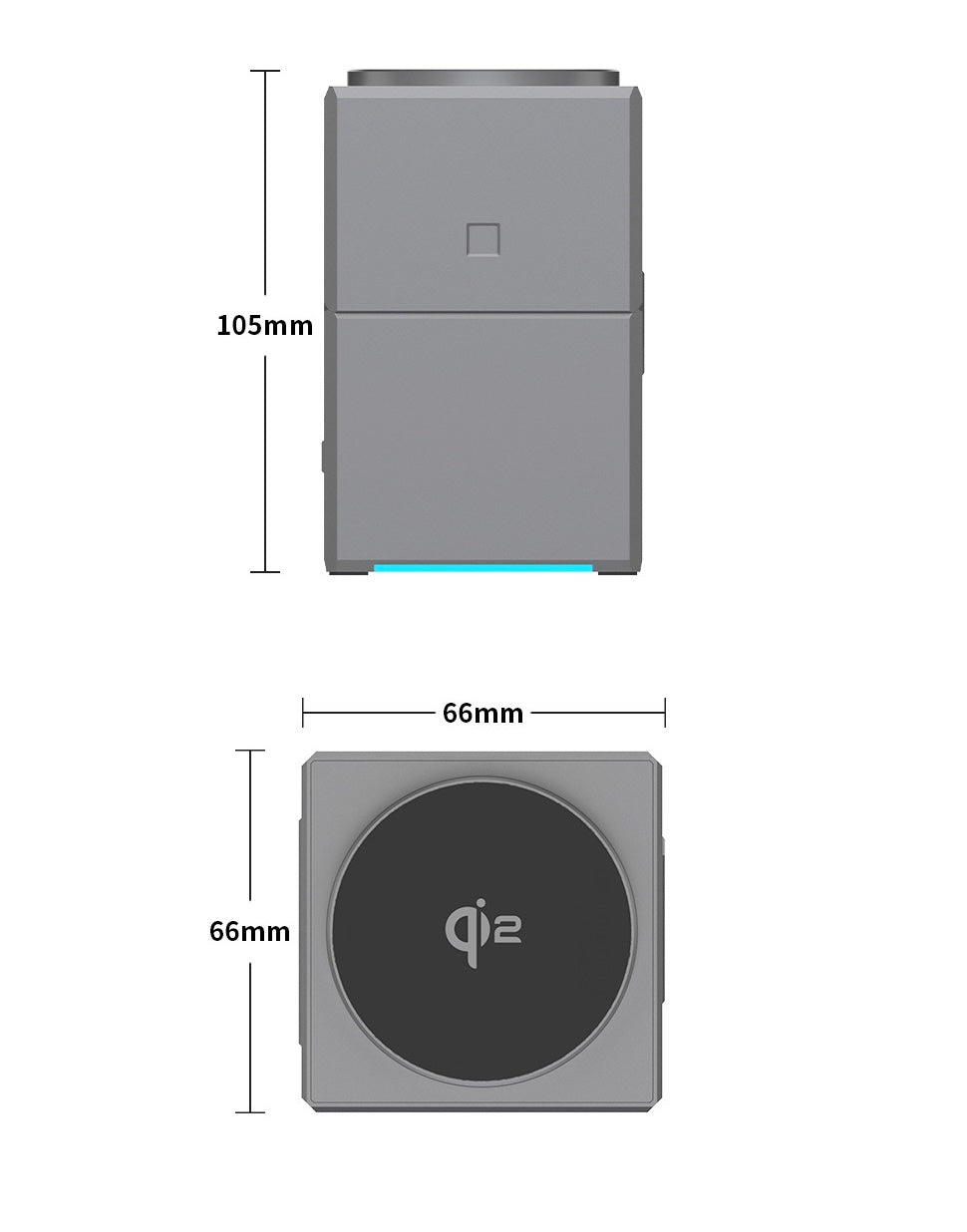 QI2 Three in one magnetic suction rotation Rubik's cube wireless charger suitable for smartphones  products